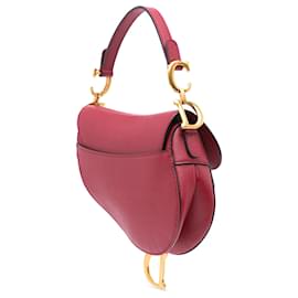 Dior-Dior Red Mini Grained Calfskin Saddle-Red