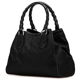 Dior-Dior Black Diorissimo Trotter Canvas Lovely Handbag-Black