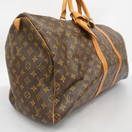 Louis Vuitton-Bolsa Boston Keepall 55 Monograma Louis Vuitton-Marrom