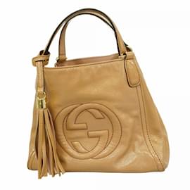 Gucci-Gucci Handbag Soho 336751-Beige