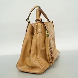 Gucci-Gucci Handbag Soho 336751-Beige