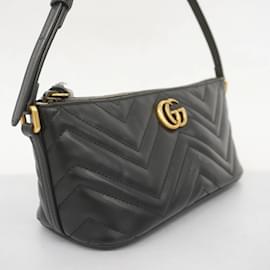 Gucci-Gucci GG Marmont Leather Shoulder Bag-Black