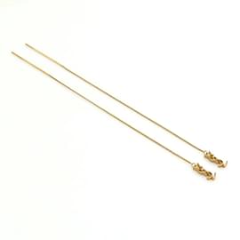 Yves Saint Laurent-Yves Saint Laurent Gold Chain Earrings-Golden