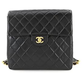 Chanel-Chanel Matelasse Chain Backpack-Black