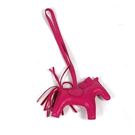 Hermès-Hermes Horse Rodeo PM Bag Charm-Pink
