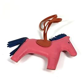 Hermès-Hermes Rodeo MM Bag Charm-Pink,Blue