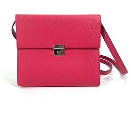 Hermès Bolsa de ombro Pochette em couro Epsom rosa Hermes Rosa