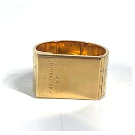 Louis Vuitton-Louis Vuitton Gold Scarf Ring-Golden