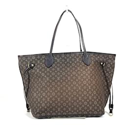 Louis Vuitton-Louis Vuitton Monogram Idylle Neverfull MM Tote Bag-Brown,Dark grey