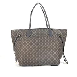 Louis Vuitton-Louis Vuitton Monogram Idylle Neverfull MM Tote Bag-Brown,Dark grey
