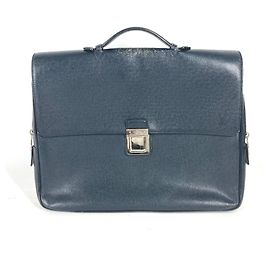 Louis Vuitton Taiga Vasili PM Document Bag Other Navy blue