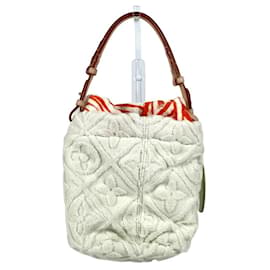 Louis Vuitton-Louis Vuitton Monogram Bucket Shoulder Handbag-White