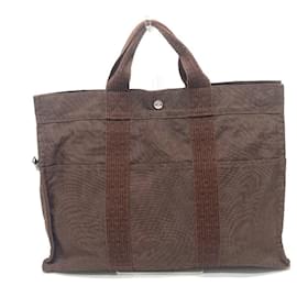 Hermès-Sac Tote MM Hermes Air Line-Marron