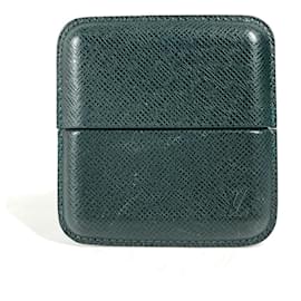Louis Vuitton-Louis Vuitton Taiga Leather Cigar Case-Other,Green