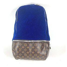 Louis Vuitton Monogram Marc Newson Collaboration Backpack Brown Blue