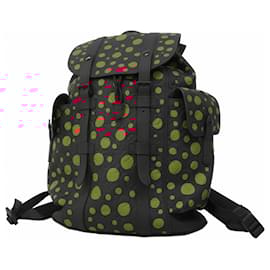 Louis Vuitton-Louis Vuitton Backpack Daypack Monogram Taurillon Infinity Dot Christopher MM-Black,Red