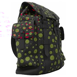 Louis Vuitton-Louis Vuitton Backpack Daypack Monogram Taurillon Infinity Dot Christopher MM-Black,Red