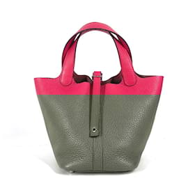 Hermès-Sac à main Hermes Picotin Lock PM-Rose
