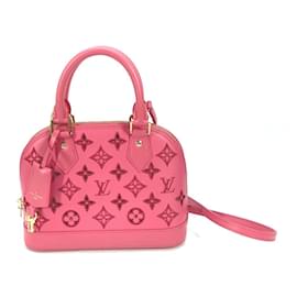 Louis Vuitton-Louis Vuitton Broderie Anglaise Alma BB Handbag-Brown,Pink