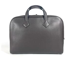 Hermès-Hermes Victoria 2 Document Briefcase-Brown
