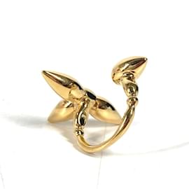 Louis Vuitton-Louis Vuitton Monogram Flower Berg Louisette Ring-Golden