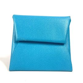 Hermès Hermes Bastia Geldbörse Blau