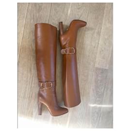 Dolce & Gabbana-Dolce&Gabbana  Caroline boots 11cm SiZE 39/U.K. 6-Cognac