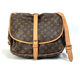Louis Vuitton-Louis Vuitton Monogram Saumur 35 Shoulder Bag-Brown,Monogram