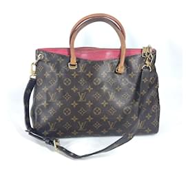 Louis Vuitton-Louis Vuitton Monogram Pallas 2WAY Bag-Brown,Pink,Other,Monogram