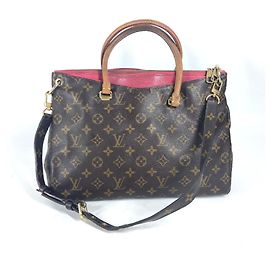 Sac 2WAY Pallas Monogram Louis Vuitton Marron Rose Autre Monogramme