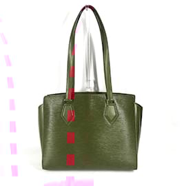 Louis Vuitton-Bolsa Tote Duplex Epi da Louis Vuitton-Vermelho
