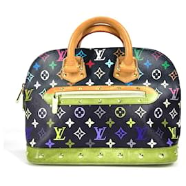 Louis Vuitton-Louis Vuitton Monogram Multicolor Alma PM Tote Bag-Black,Multiple colors