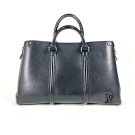 Sac à main Louis Vuitton Epi Soufflot NV MM Noir