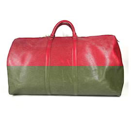 Louis Vuitton-Louis Vuitton Epi Keepall 60 Travel Bag-Red,Other