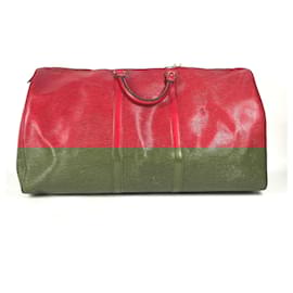 Louis Vuitton-Louis Vuitton Epi Keepall 60 Travel Bag-Red,Other