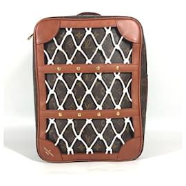Louis Vuitton-Louis Vuitton NBA Collaboration Shoebox Backpack-Brown,Monogram