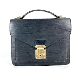 Louis Vuitton-Louis Vuitton Epi Monceau Handbag-Black