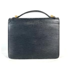 Louis Vuitton-Louis Vuitton Epi Monceau Handbag-Black