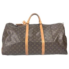 Louis Vuitton-Louis Vuitton Monogram Keepall 60 Travel Bag-Brown