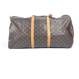 Louis Vuitton-Louis Vuitton Monogram Keepall 60 Travel Bag-Brown
