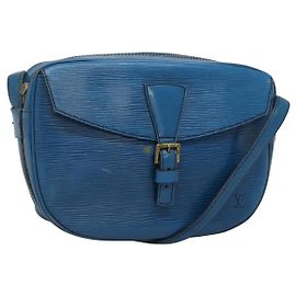 LOUIS VUITTON Borsa a Spalla Epi June Feuille Blu M52155 LV Auth ti2813 Blu