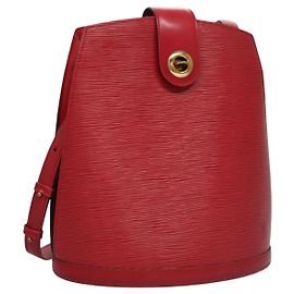 LOUIS VUITTON Sac à épaule Epi Cluny Rouge M52257 LV Auth EC406 Rouge