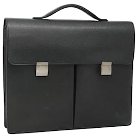 Louis Vuitton-LOUIS VUITTON Taiga Serviette Kazan Business Bag Ardoise M30802 LV Auth bs22684-Grey