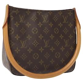 Louis Vuitton-LOUIS VUITTON Monogram Looping MM Shoulder Bag M51146 LV Auth 60747-Monogram