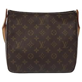 Louis Vuitton-LOUIS VUITTON Monogram Looping MM Shoulder Bag M51146 LV Auth 60747-Monogram