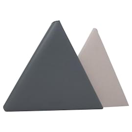 Autre Marque-BOTTEGA VENETA Notepad Triangle Planner Leather Gray Auth bs23254-Brown