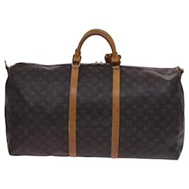 Louis Vuitton-LOUIS VUITTON Monogram Keepall Bandouliere 60 Boston Bag M41412 LV Auth BD263-Monogram