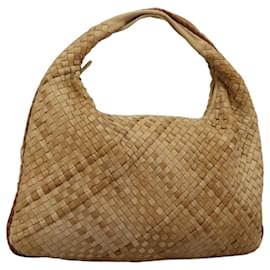 Autre Marque-BOTTEGA VENETA INTRECCIATO Hand Bag Leather Beige 115654 Auth PP334-Beige