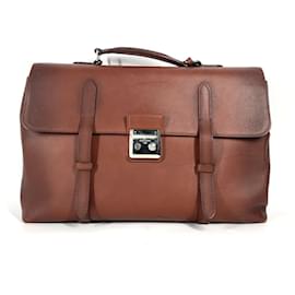 Louis Vuitton-Louis Vuitton Cuir Ombre Document Bag-Brown