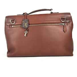 Louis Vuitton-Louis Vuitton Cuir Ombre Document Bag-Brown